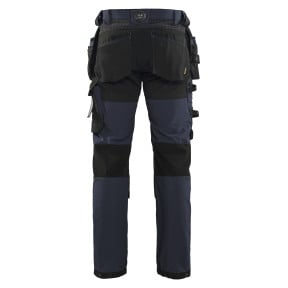 Handwerker-Stretchhose 4D Dunkelblau/Schwarz - Blaklader