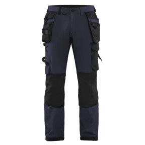 Handwerker-Stretchhose 4D Dunkelblau/Schwarz - Blaklader