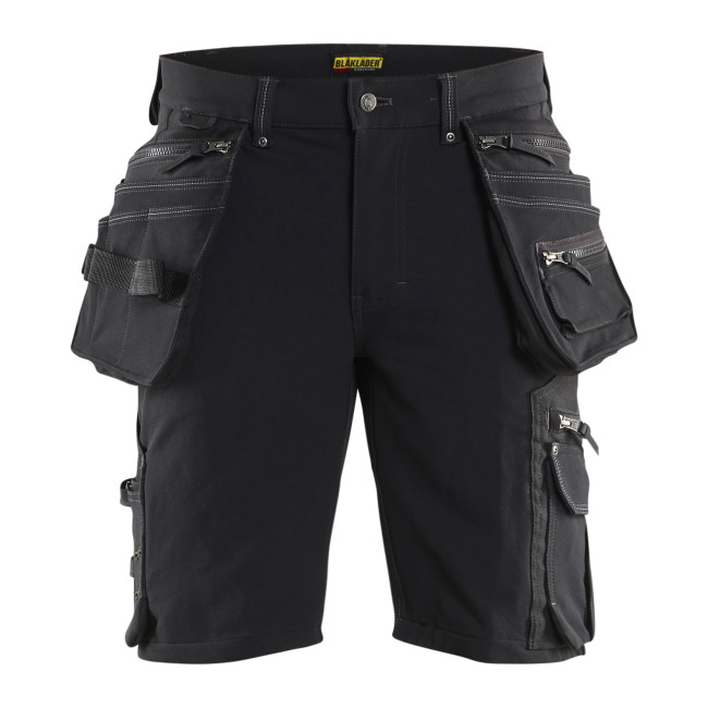Short X1900 artisan stretch 4D Noir - Blaklader