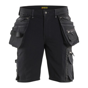 Handwerker Stretch-Shorts X1900 4D Schwarz - Blaklader