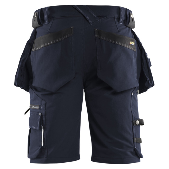 Spodenki X1900 rzemieślnicze stretch 4D Granatowe/Czarne - Blaklader