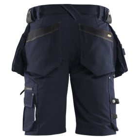 Short X1900 artisan stretch 4D Marine foncé/Noir - Blaklader