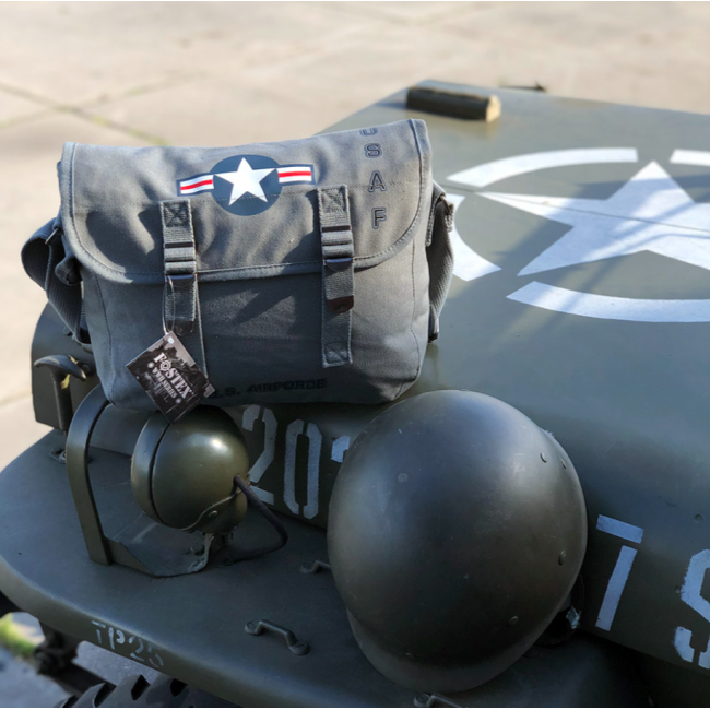 Sac bandoulière en toile US Air Force Gris - Fostex