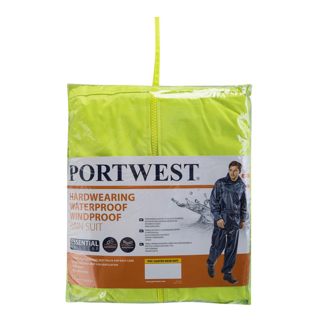 Regenpak geel - Portwest