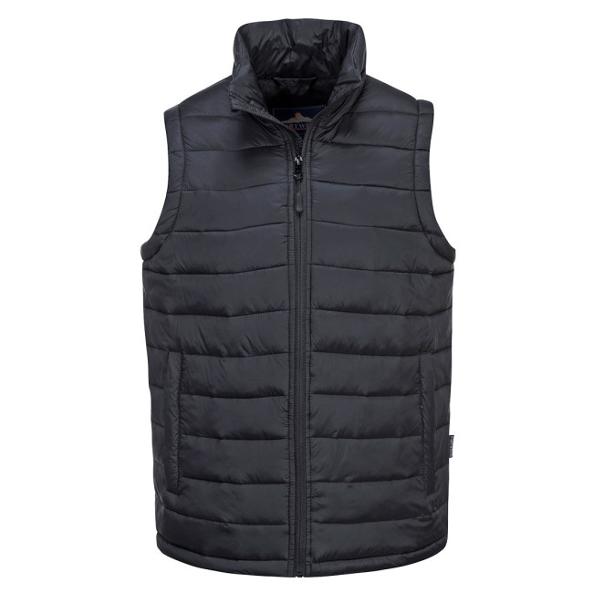 Mouwloos gewatteerd vest Aspen Baffle zwart - Portwest