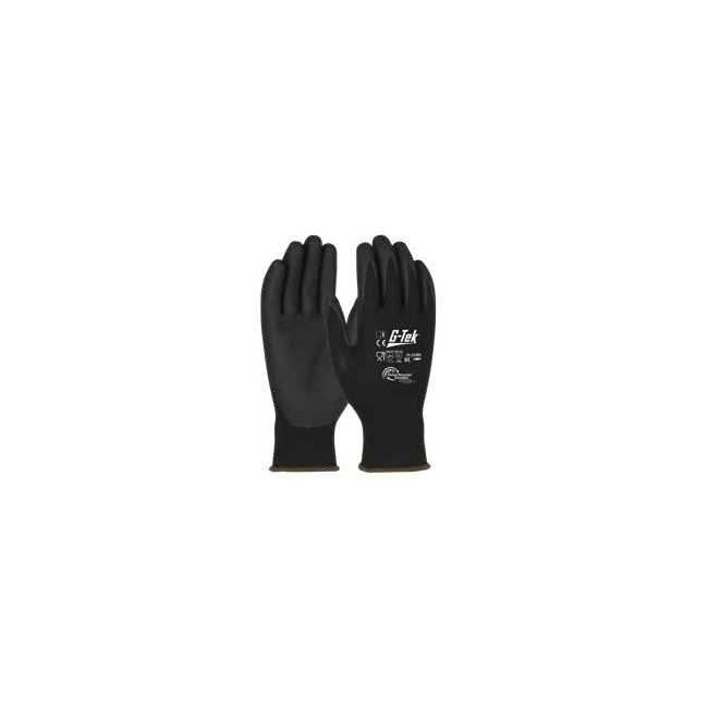 Set van 6 G-TEK 3RX handschoenen van gerecyclede PET snijbestendig A Zwart - PIP