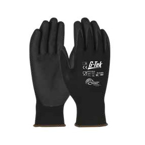 6er-Pack G-TEK 3RX Schnittschutz-A-Handschuhe aus recyceltem PET Schwarz - PIP