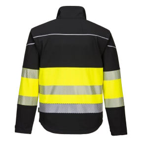 Veste Softshell PW3 Haute Visibilité Classe 1 noir/jaune - Portwest