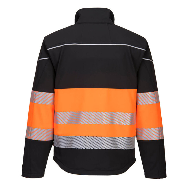 Softshell Vest PW3 Hoge Zichtbaarheid klasse 1 zwart/oranje - Portwest