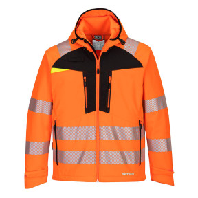 DX4 Hi-Vis Softshell-Jacke Orange/Schwarz - Portwest