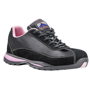 Chaussures de sécurité femme S1P HRO noir/rose - Portwest