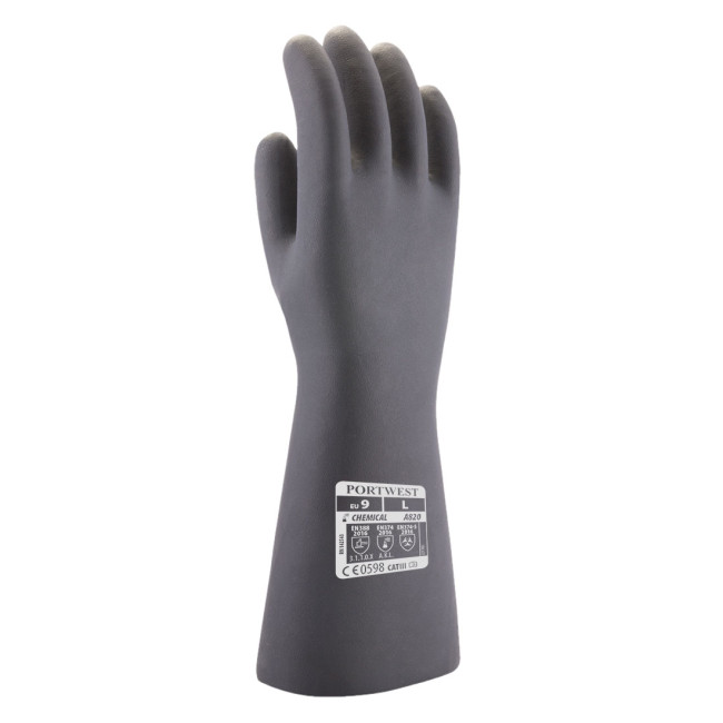 Neopren-Chemikalienhandschuh Schwarz - Portwest