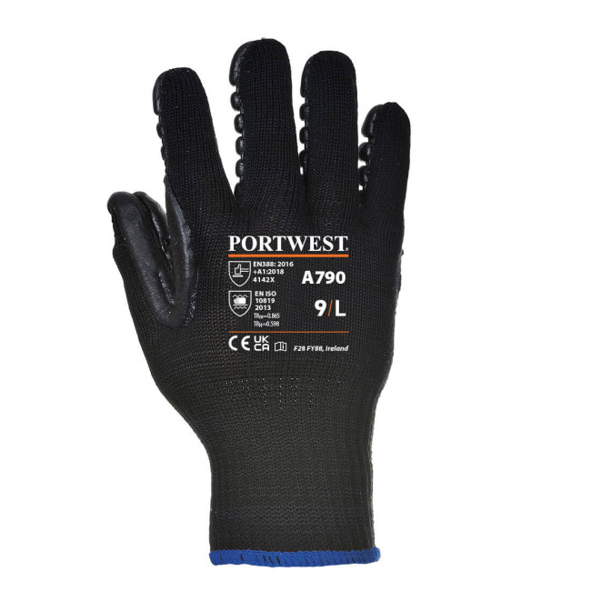 Anti-Vibrations-Handschuhe schwarz - Portwest