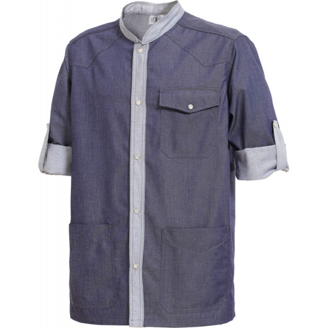 Tunique homme Lenny manches transformables Denim - Hasson