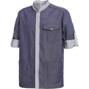 Tunique homme Lenny manches transformables Denim - Hasson