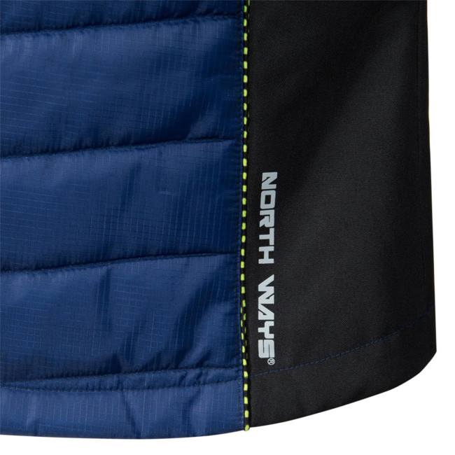 CONSTANCE - ÄRMELLOSE JACKE MARINEBLAU/ NEONGELB