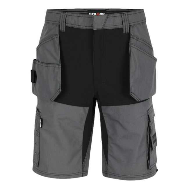 Werkbermuda Speri Antraciet en zwart - Herock
