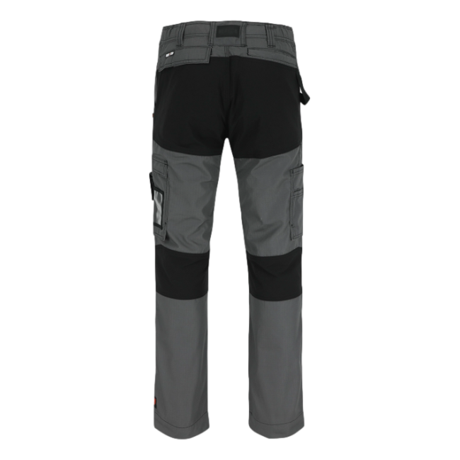Pantalon de travail multipoches court Hector Charbon et noir - Herock