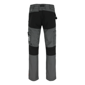 Pantalon de travail multipoches court Hector Charbon et noir - Herock