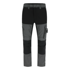Pantalon de travail multipoches court Hector Charbon et noir - Herock
