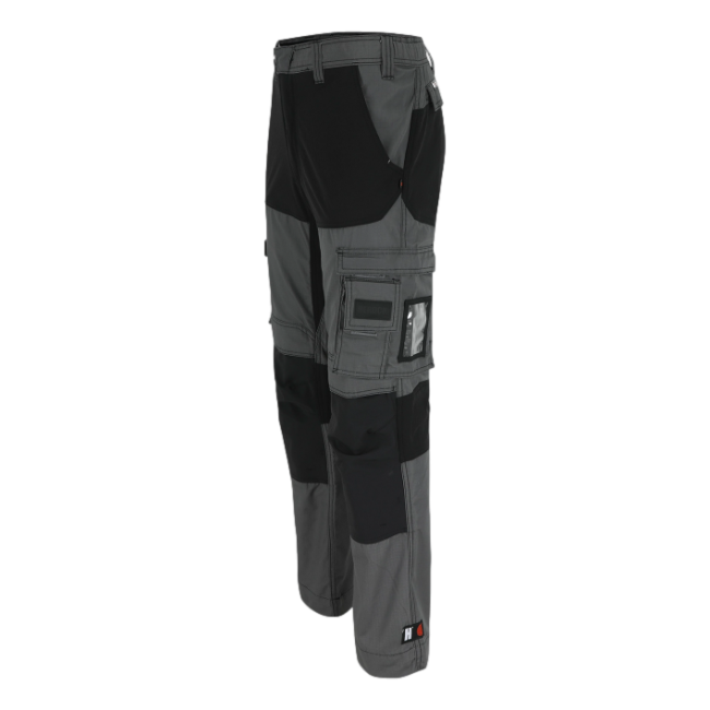 Pantalon de travail multipoches court Hector Charbon et noir - Herock