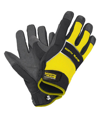 Gants de protection David jaune fluo/noir - Northways