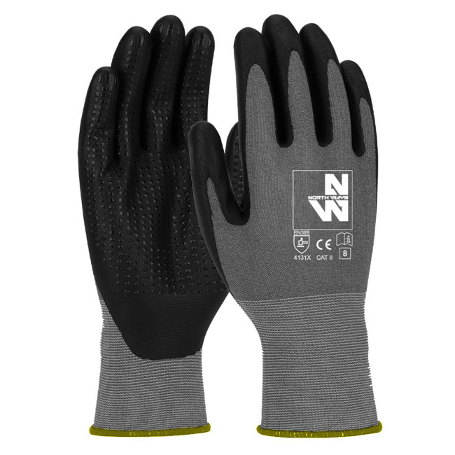 Beschermingshandschoenen met tactiele toppen Criss grijs - North Ways