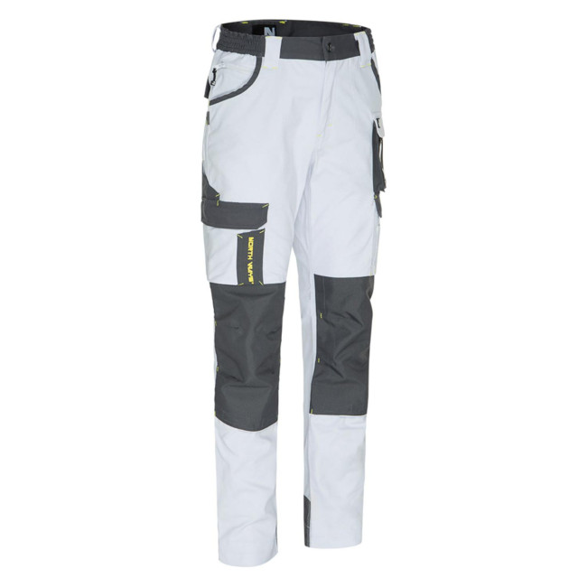 CARY - PANTALON DE TRAVAIL MULTIPOCHES BLANC