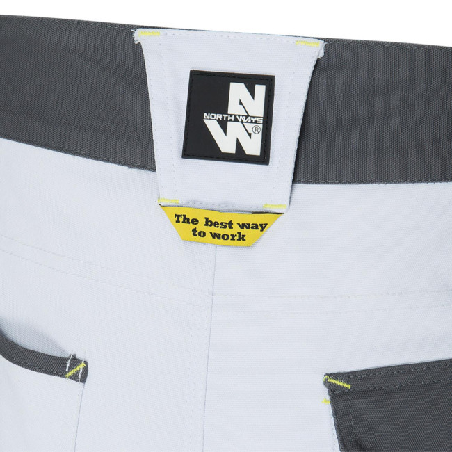 CARY - PANTALON DE TRAVAIL MULTIPOCHES BLANC