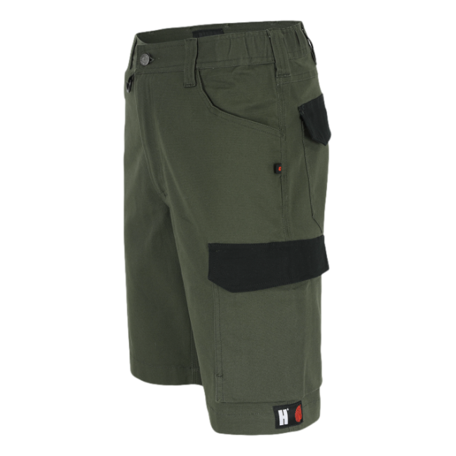 Bargo Shorts Dunkelkhaki und Schwarz - Herock
