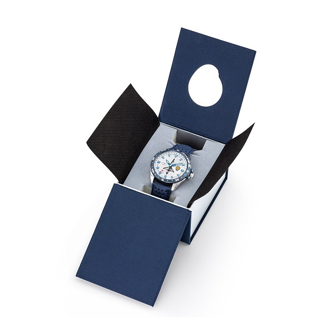 HORLOGE PATROUILLE DE FRANCE ATHOS 8 blauw leer