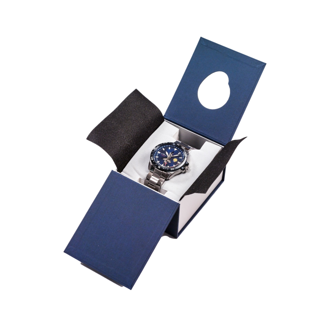 UHR PATROUILLE DE FRANCE ATHOS 8 Silber und Blau