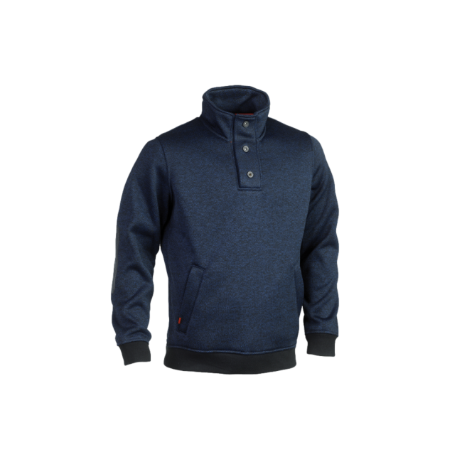 Verus marineblauw gemêleerde sweater - Herock