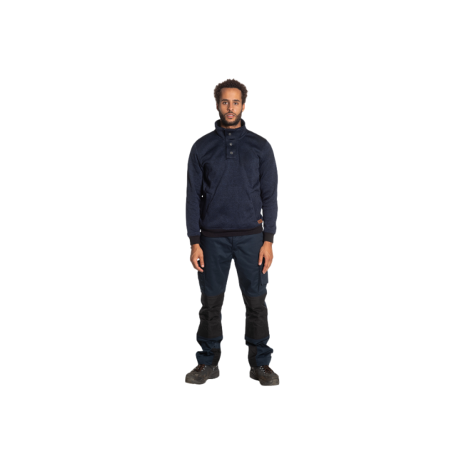 Sweat Verus bleu marine chiné mélangé - Herock