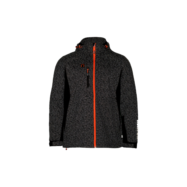 Softshell vest Walder antraciet reflecterend/zwart - Herock