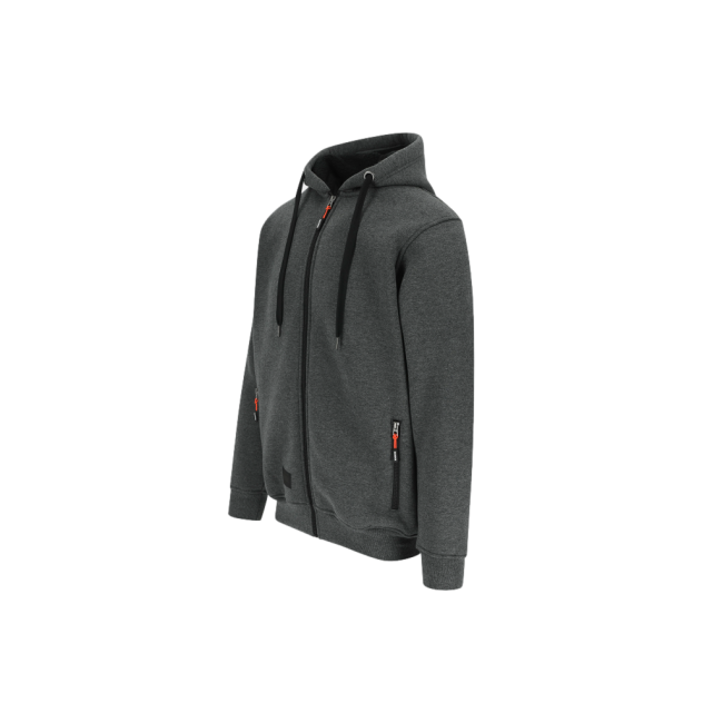 Otis sweater avec capuchon Heather gris foncé - Herock