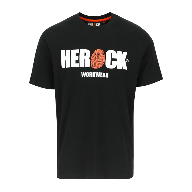 T-Shirt mit kurzen Ärmeln Eni schwarz - Herock
