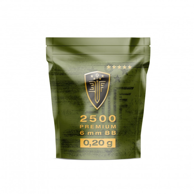 Billes BBS 6mm ELITEFORCE blanche 0.2g sachet x2500 - Umarex