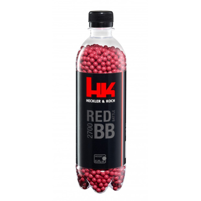 Billes BBS 6mm HK red 0.2g bouteille x2700 - Umarex