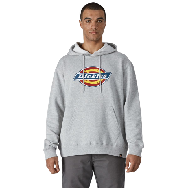 Bluza z kapturem z logo szary melanż - Dickies