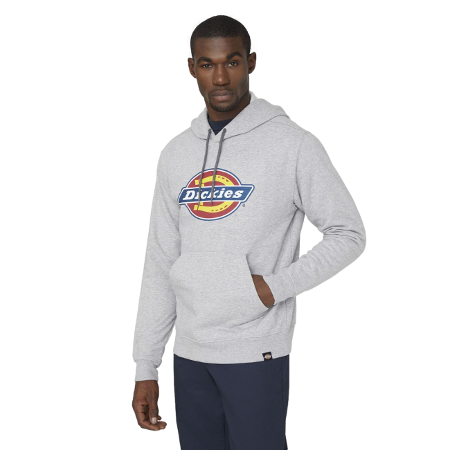 Sweat à capuche avec logo gris chiné - Dickies