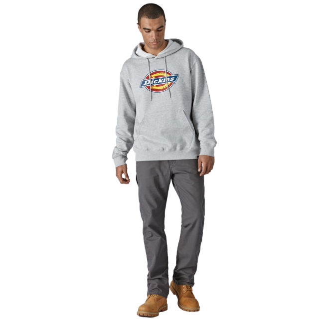 Sweat à capuche avec logo gris chiné - Dickies