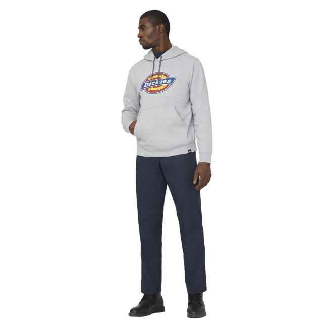 Sweat à capuche avec logo gris chiné - Dickies