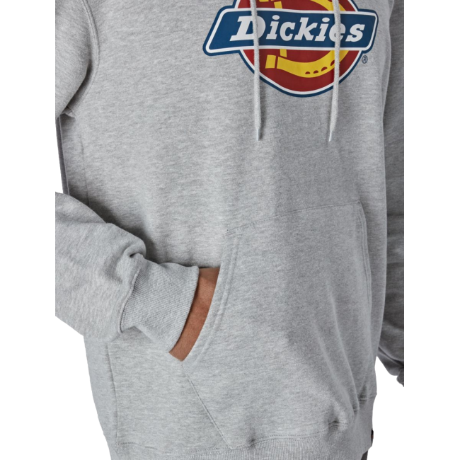 Sweat à capuche avec logo gris chiné - Dickies