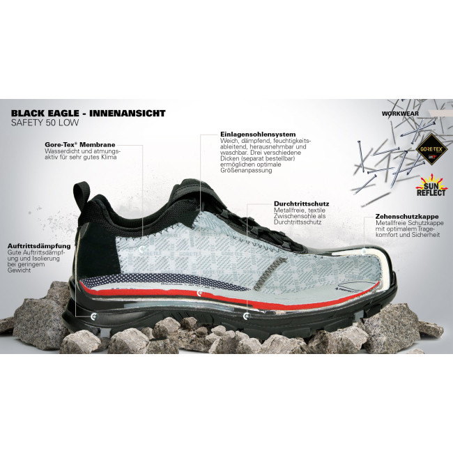 Sicherheitsschuhe Black Eagle Safety 50.1 low S3 - Haix