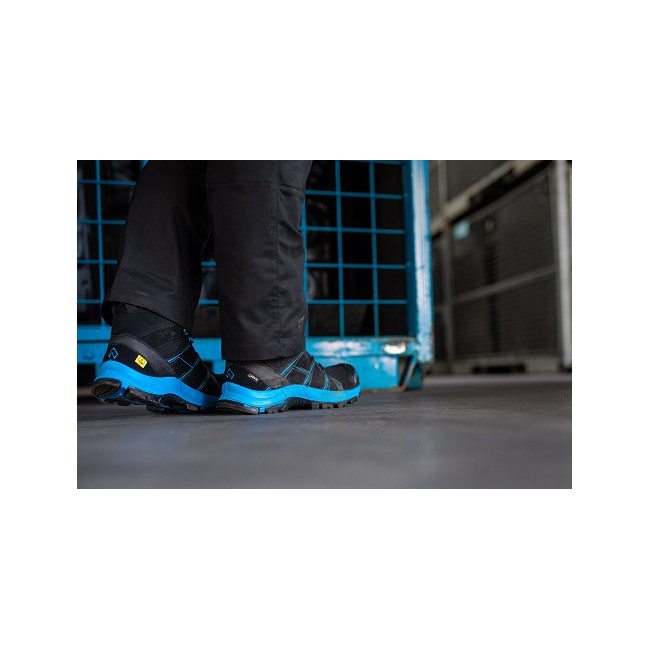 Buty bezpieczeństwa Black Eagle Safety 40.1 mid S3 czarne i niebieskie - Haix