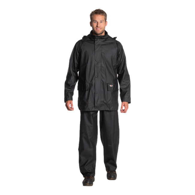 Veste de pluie blister Triton Noir - Herock
