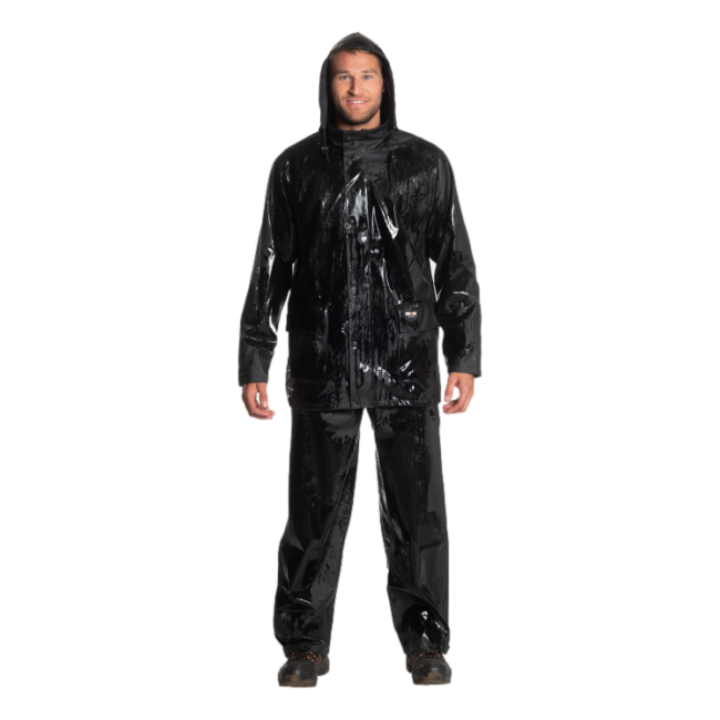 Veste de pluie blister Triton Noir - Herock