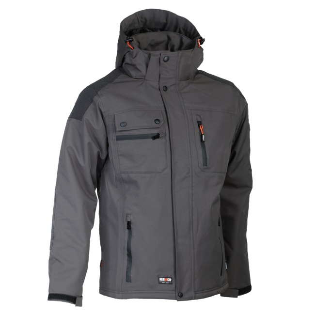 Veste de travail imperméable multipoches Persia Gris - Herock