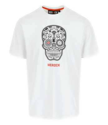 T-shirt manches courtes Skullo Blanc - Herock
